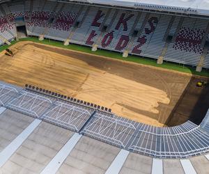 Stadion ŁKS-u będzie niczym Narodowy! Trwa wymiana murawy