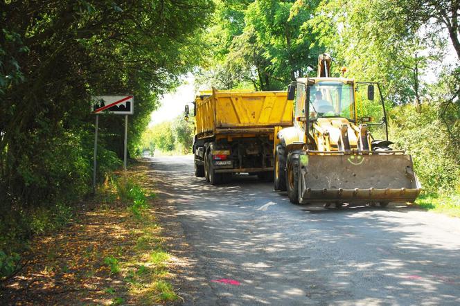 Ruszył remont drogi w Biskupicach Zabarycznych - utrudnienia potrwają do końca listopada