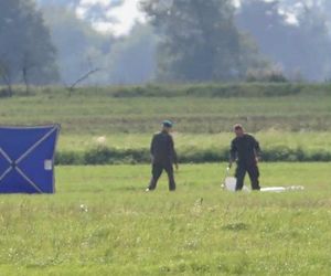 Dron runął na pole rolnika pod Elblągiem
