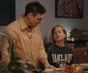 	Na dobre i na złe odc. 957. Krzysztof Radwan (Mateusz Damięcki), Kubuś  (Wiktor Trojan)