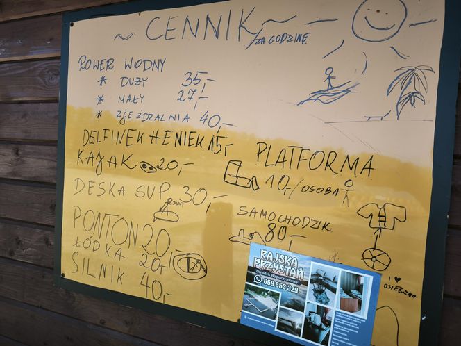 Plaża w Osiecznej przed sezonem letnim 