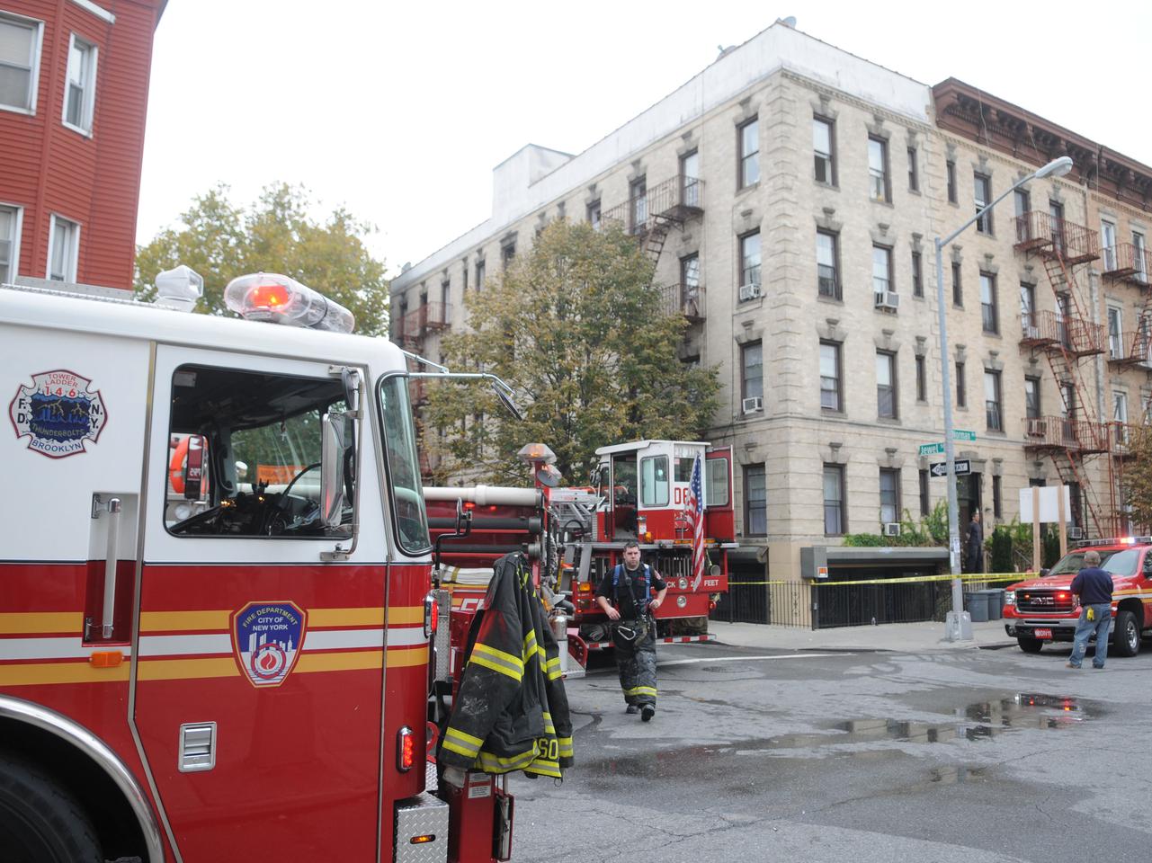pożar na Greenpoincie