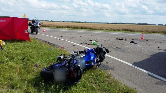 Motocyklista zginął w wypadku na DK 22