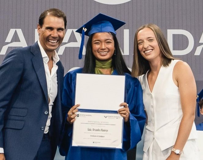 Rafael Nadal, Alexandra Eala, Iga Świątek