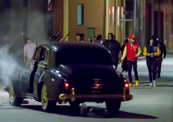 Kylie Jenner i Tyga na planie teledysku