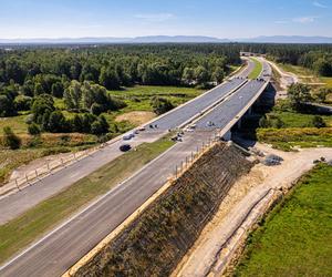 Plac budowy S1 Oświęcim - Dankowice w sierpniu 2024