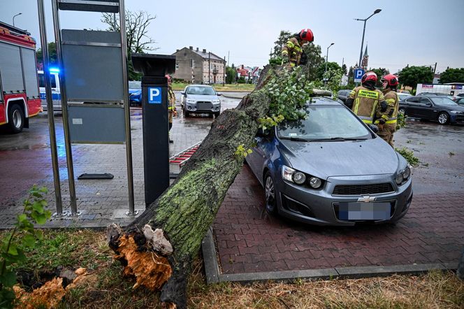  Skutki nawałnic na południu Polski.