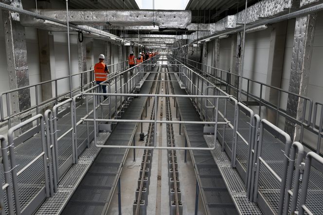 Byliśmy na placu budowy STP Karolin. Tu powstaje wielka sypialnia dla pociągów metra