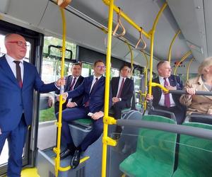 Prezentacja elektrycznych autobusów w Zamościu