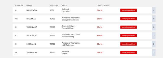 Nawet 580 minut opóźnienia! Pociągi totalnie sparaliżowane przez atak zimy