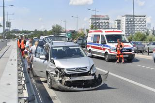 Zderzenie na Trasie Łazienkowskiej