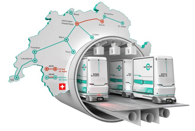 Szwajcarski transport pod ziemią "Cargo Sous Terrain"
