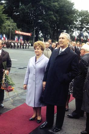 Edwar Gierek z żoną Stanisławą