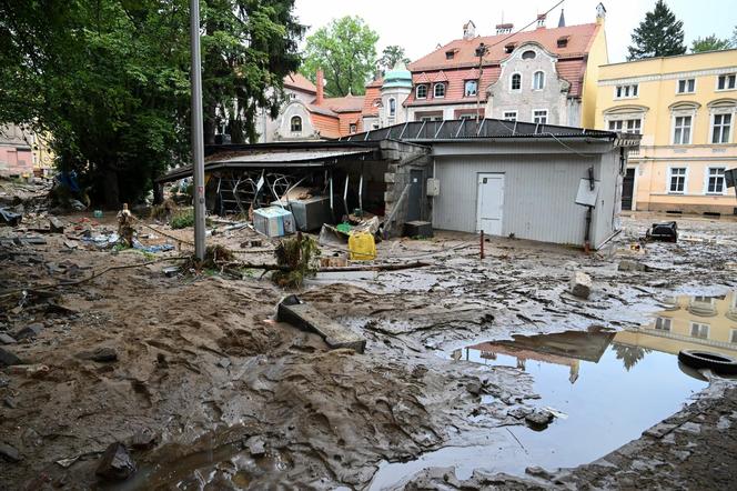 Lądek Zdrój po przejściu fali