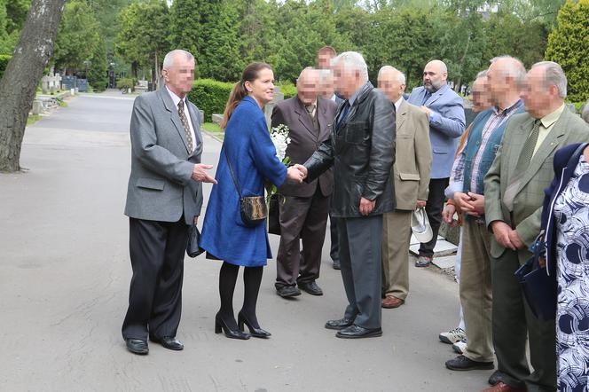 Jaruzelska przy grobie ojca