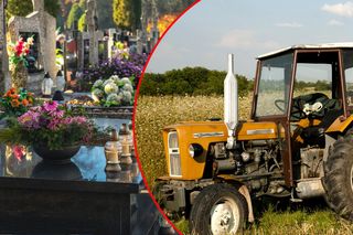 Staranował ogrodzenie cmentarza i zniszczył kilka grobów! Bulwersujące zdarzenie pod Wieluniem