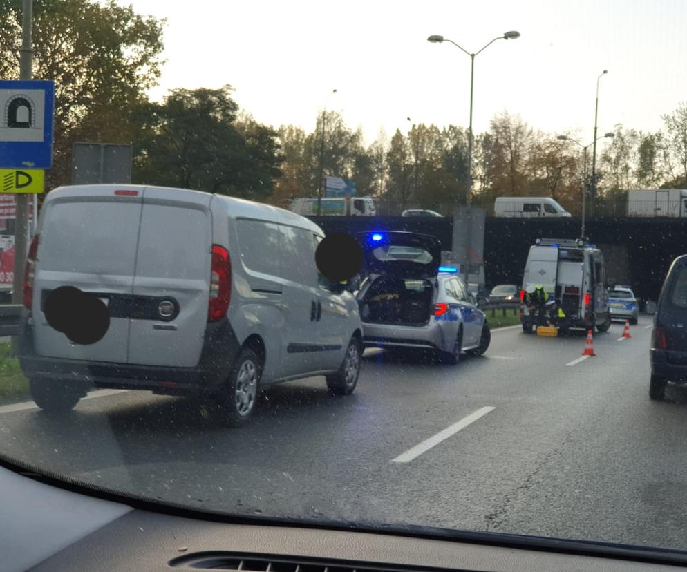 Wypadek na DK86 w Katowicach
