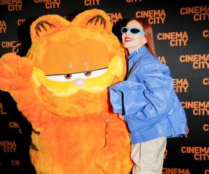 Gwiazdy z dziećmi na premierze filmu Garfield. Ada Fijał, Michał Koterski i inni 