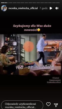 M jak miłość na planie. Olek (Maurycy Popiel), Aneta (Ilona Janyst), Lilka (Monika Mielnicka)
