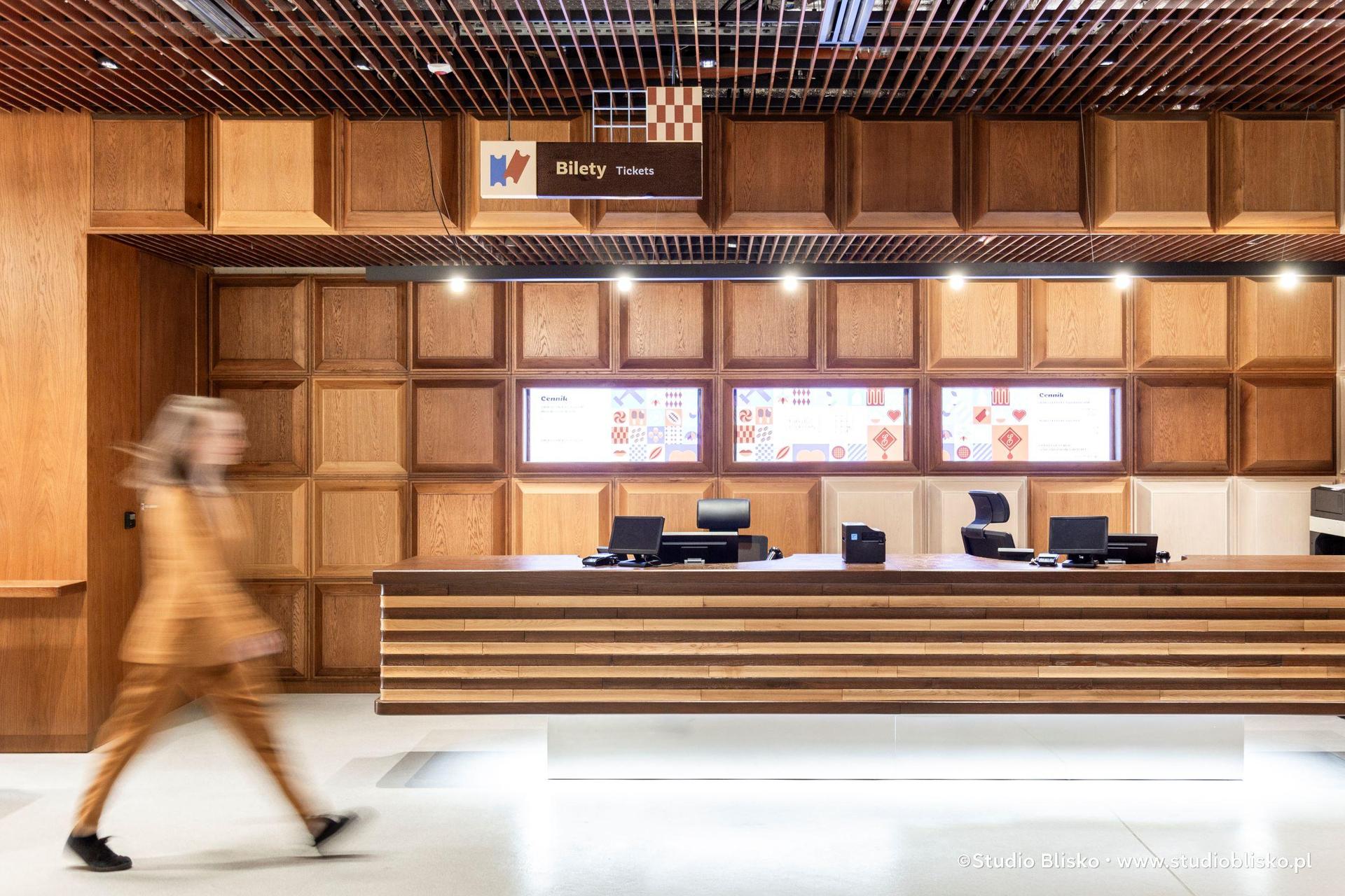 Oznakowanie w Muzeum Czekolady Wedla, aut. Studio Blisko