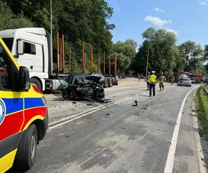 Wypadek w Piątkowej na DK 28