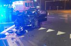 Zderzenie dwóch samochodów przy Trapezie w Lesznie