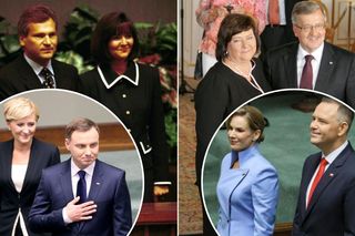 Stylowe zaprzysiężenie? Tak prezentowały się pierwsze damy: Kwaśniewska, Komorowska, Duda i Nawrocka