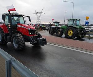 Protest rolników na Warmii i Mazurach