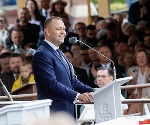 Prezydent na dożynkach.