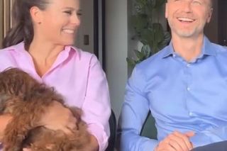 M jak miłość poza planem. Magda (Anna Mucha), Andrzej (Krystian Wieczorek)