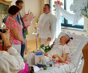 Dorota i Krzysztof wzięli ślub w Narodowym Instytucie Onkologii w Gliwicach