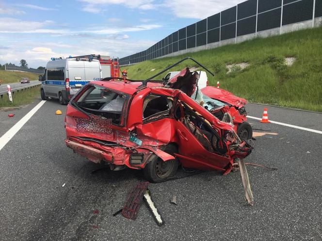 Wypadek na autostradzie A4