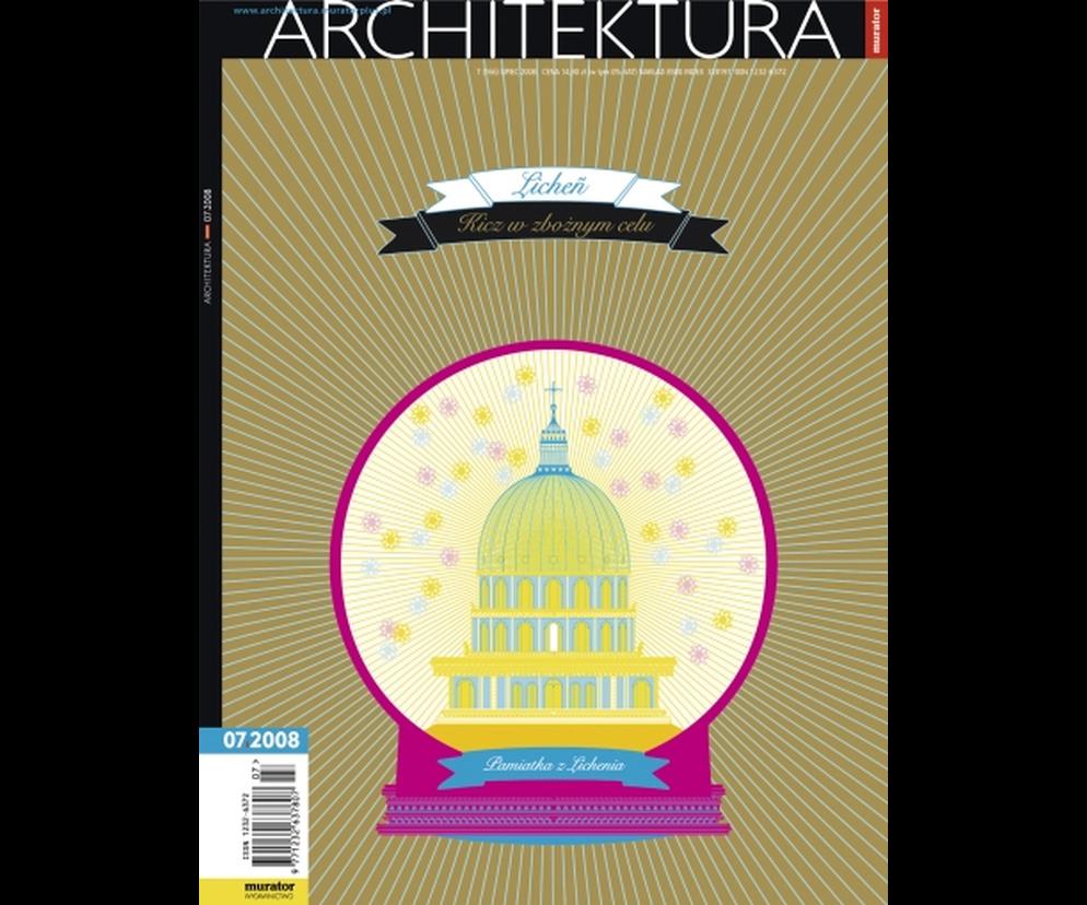 Okładka Miesięcznik Architektura 07/2008