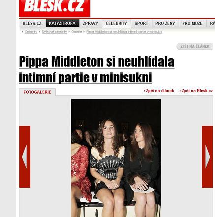 Pippa Middleton bez majtek na pokazie mody