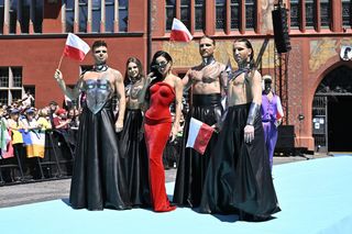 Justyna Steczkowska na ceremonii otwarcia Eurowizji 2025. Pojawiła się w zjawiskowej sukni!