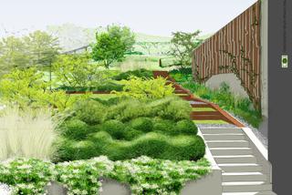Elementy architektury ogrodowej z cortenu