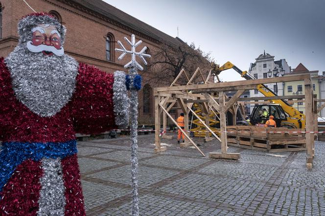 Szopka Bożonarodzeniowa na Rynku Nowomiejskim w Toruniu