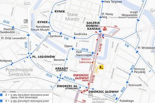 Duże utrudnienia dla pasażerów