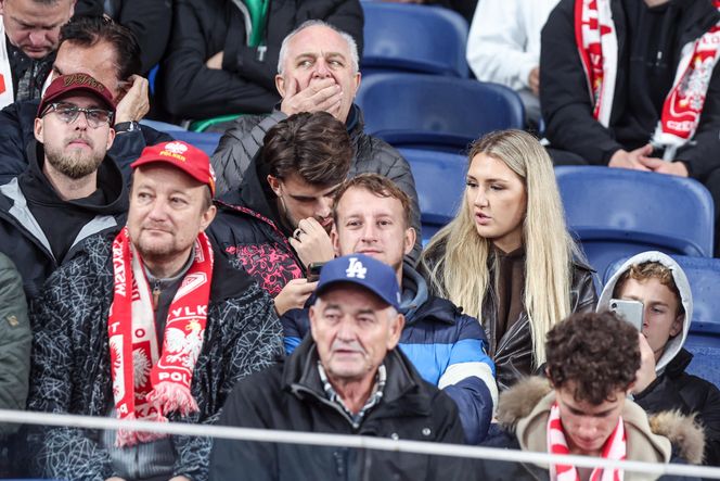 Kibice na meczu Polska -Nowa Zelandia na Stadionie Śląskim