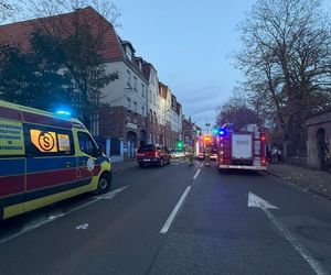 Pożar w Katowicach. Trzy osoby poszkodowane