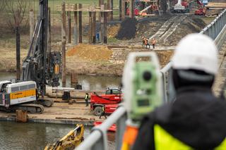 Tymczasowy most na Wiśle w Jankowicach zastąpi w czasie budowy stary most