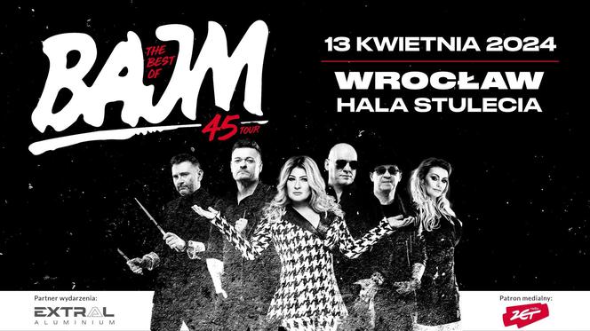 Bajm 45 Tour: 13 kwietnia w Hali Stulecia, godz. 18:30