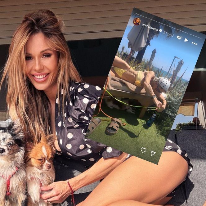 Doda w skąpym kostiumie prezentuje swoje wdzięki. Co za figura!