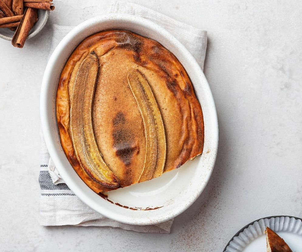 deser sernikowy z bananem bez cukru