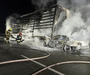 Tragedia na A2. Tir zderzył się z osobówką. Nie żyją dwie kobiety