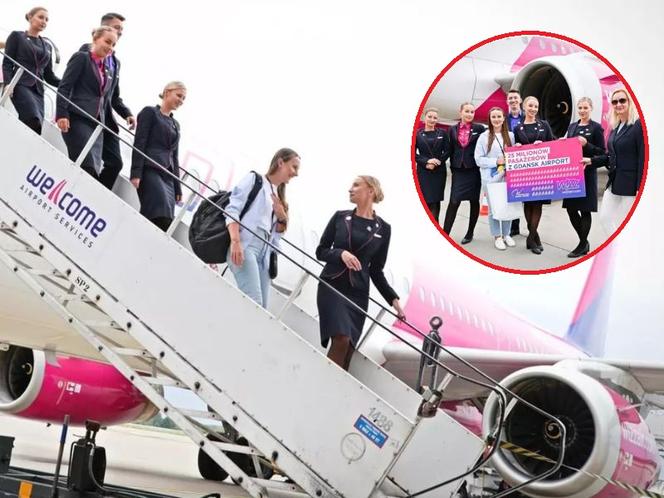 25 milionów pasażerów Wizz Air w Gdańsku. Niespodzianka dla "rocznicowej" podróżnej