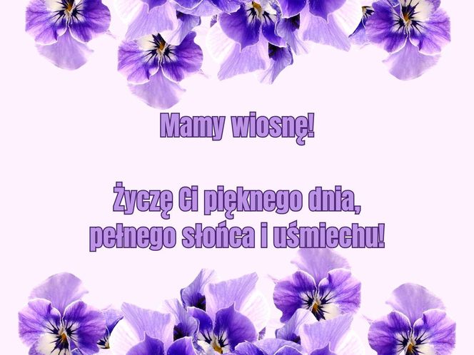 Dzień wiosny - kartki z życzeniami