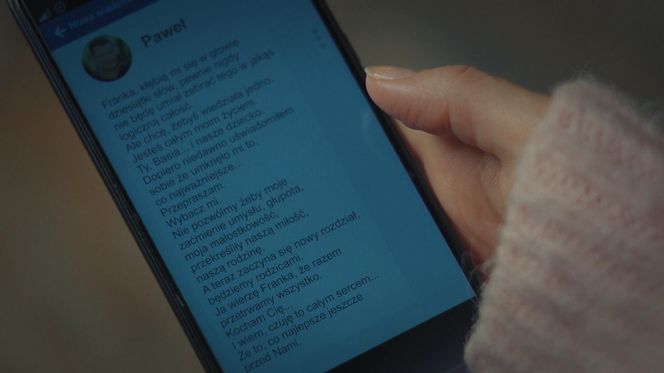 M jak miłość, odc. 1849. Wiadomość Pawła do Franki