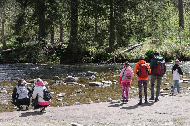 Tłumy turystów w Dolinie Kościeliskiej przed majówką