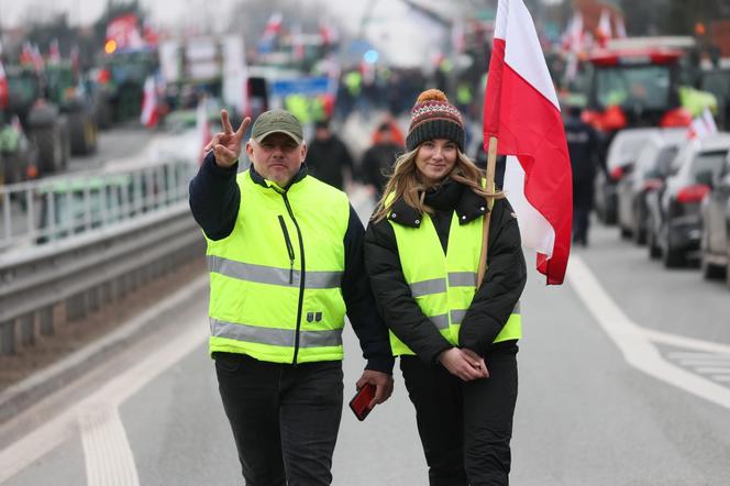 Protest rolników Zakręt